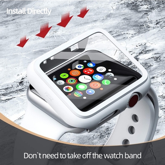 PZOZ White Apple Watch Series 2/3 42mm Case Protector New in Box - Picture 4 of 8